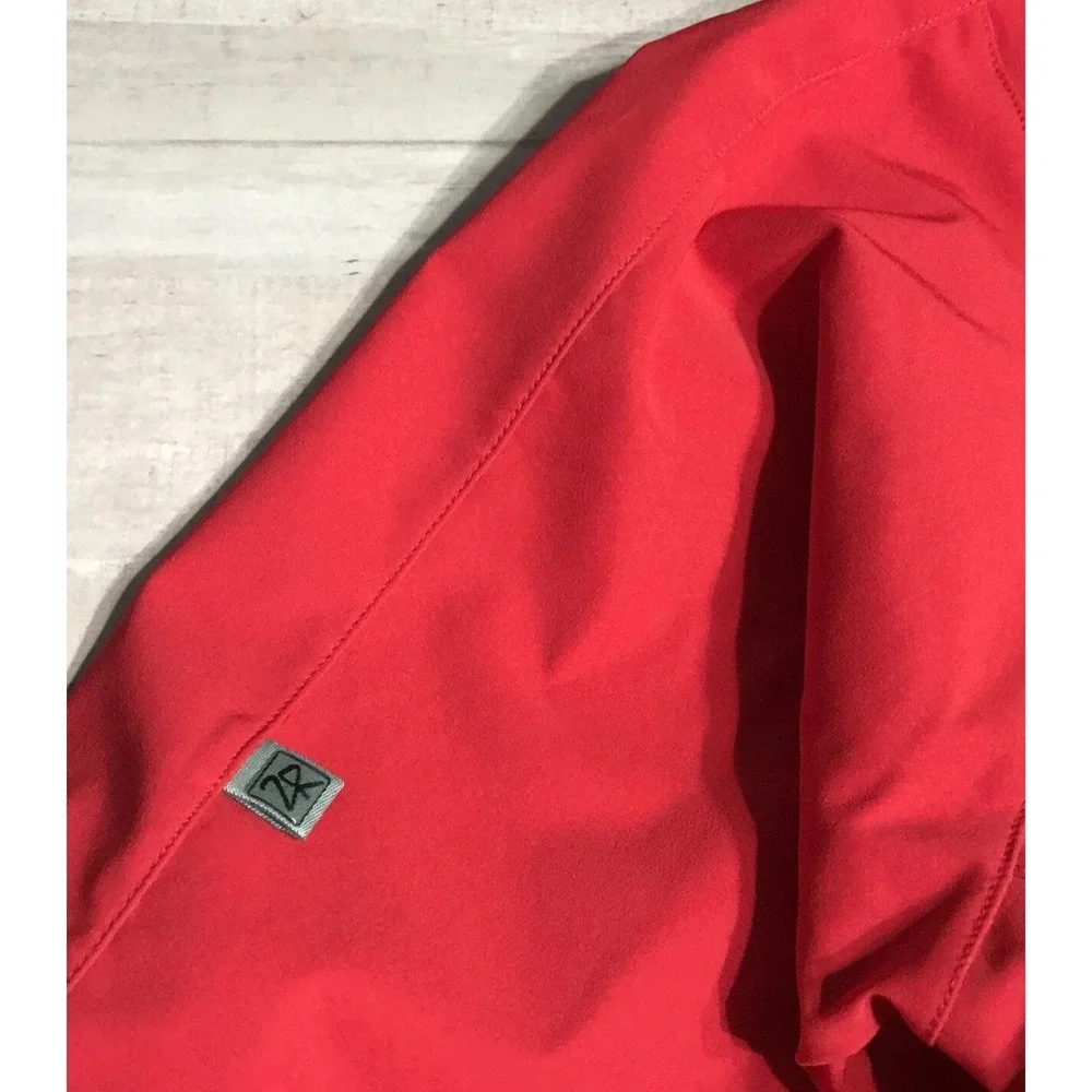 Mens‎ ZERO RESTRICTION Tour Series Golf 1/4 Zip Pullover Sz Med Rear Zip Pocket